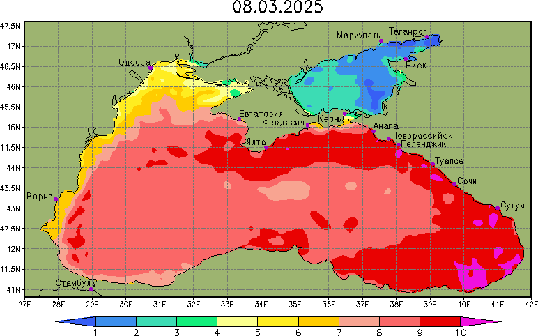 температута воды в Судаке, вода в Судаке