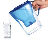 Фильтр и стакан с водой