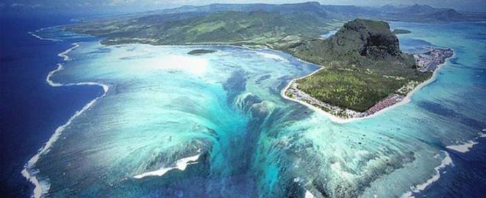 подводный водопад остров маврикий 