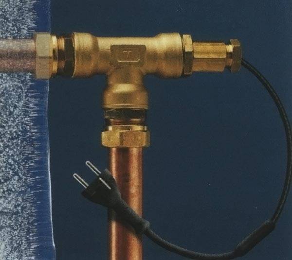 Cаморегулирующий кабель внутри трубы