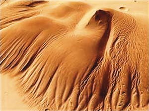 Лавины в районе Северного полюса Марса сформировались в основном не из водяного, а из запылённого углекислотного снега. Это, пожалуй, первый случай, когда учёным удалось наблюдать на Марсе не статический, а динамический процесс.
