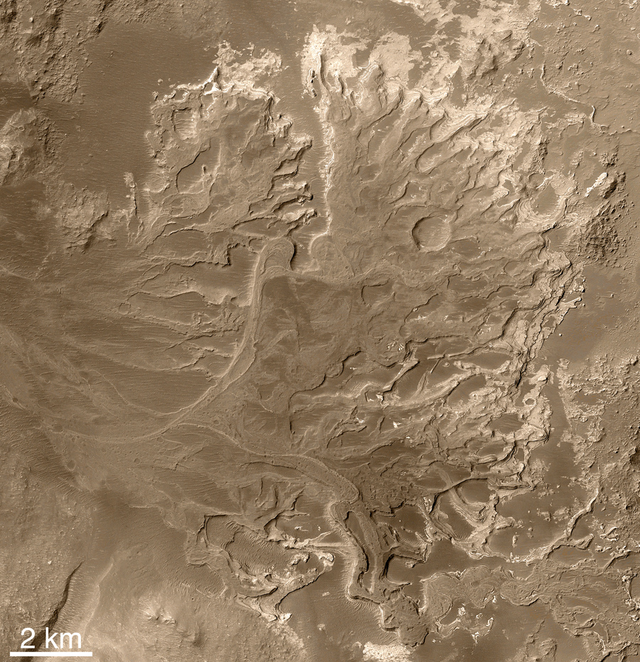 Озерные отложения на Марсе