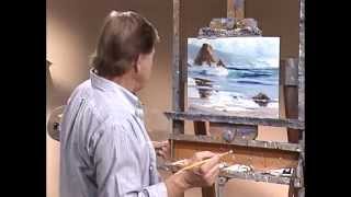 видеоурок живопись маслом море отражение в воде
