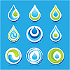 Иконки капли воды | Векторный клипарт