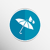 Водонепроницаемый значок вода зонтик доказательство символ | Векторный клипарт