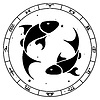 Знак зодиака Рыбы | Векторный клипарт