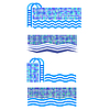 Набор значков плавательного бассейна. Логотип | Векторный клипарт