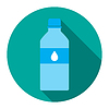 Иконка бутылки воды в квартиру | Векторный клипарт