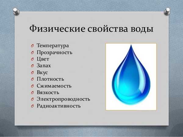 Химические свойства вода